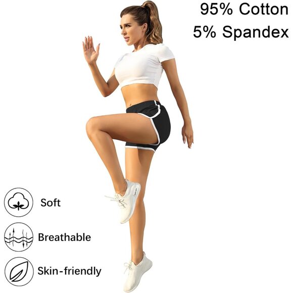 XXL Women's Breathable Active Dance Shorts - 2 Pack for Ultimate Flexibility - Picture 2 of 5